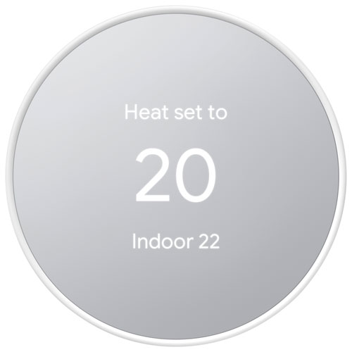 Google Nest Wi-Fi Smart Thermostat - Snow