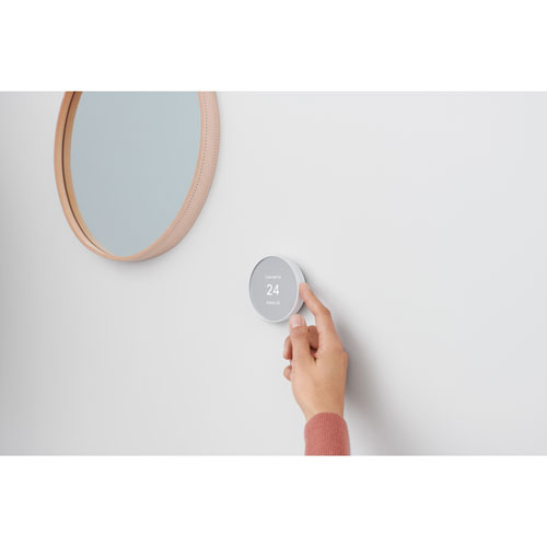 Google Nest Wi-Fi Smart Thermostat - Snow