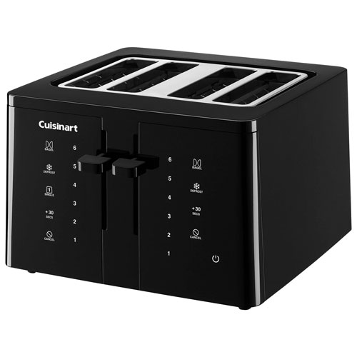 Cuisinart Long Slot Touchscreen Toaster - 4-Slice - Black