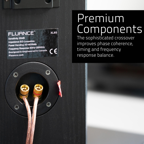 Fluance Reference High Performance 2-Way Bookshelf and Surround Speakers for a 2-Channel Stereo or Home Theater System