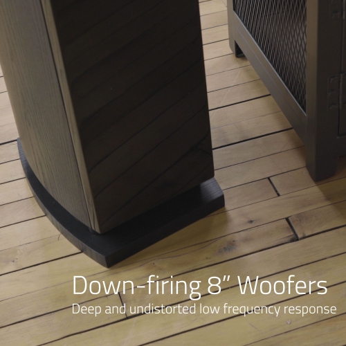 Fluance Reference High Performance 3-Way Floorstanding Loudspeakers with Down-firing 8" Subwoofers