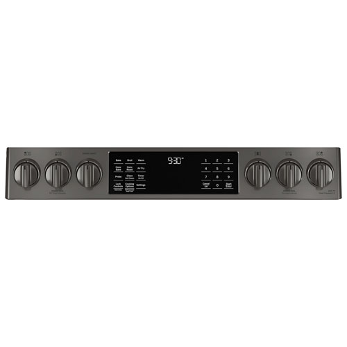 GE Profile 30" 5.6 Cu.Ft. True Convection 5-Burner Slide-In Gas Air Fry Range (PCGS930YPFS) - Stainless
