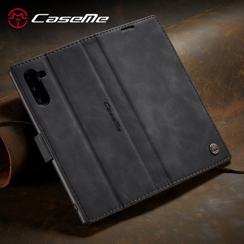 CaseMe Wallet Case Anti-Fall Retro Handmade Leather Magnetic Case Card Slot for Samsung Galaxy Note 10 PLUS