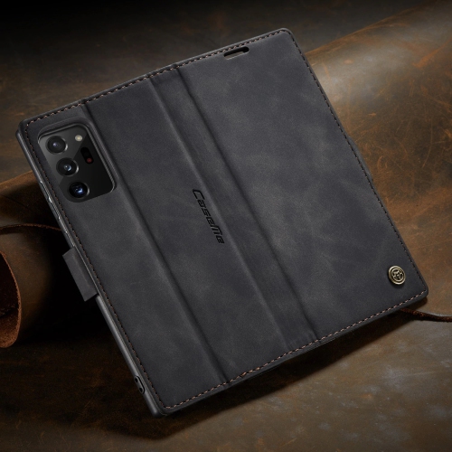CaseMe Wallet Case Anti-Fall Retro Handmade Leather Magnetic Case Card Slot for Samsung Galaxy Note 20 ULTRA