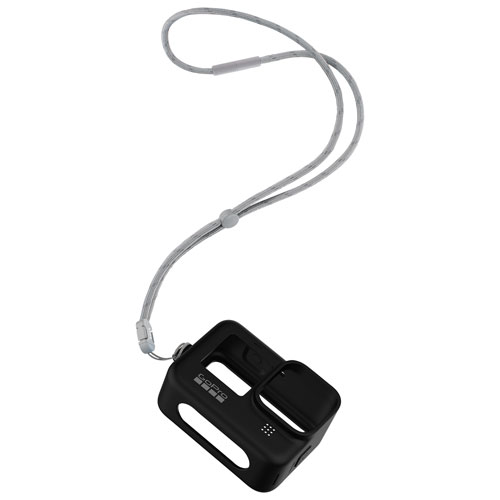Étui en silicone et cordon pour GoPro HERO11/10/9 Black - Noir