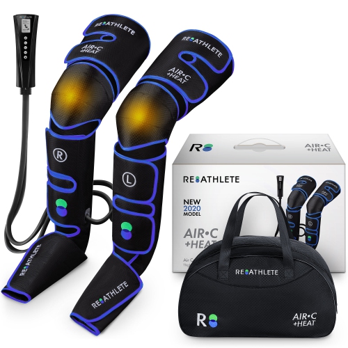 Reathlete Leg Massager, Air Compression for Circulation Calf Feet Thigh Massage, Muscle Pain Relief, Sequential Boots Device with Handheld Controller