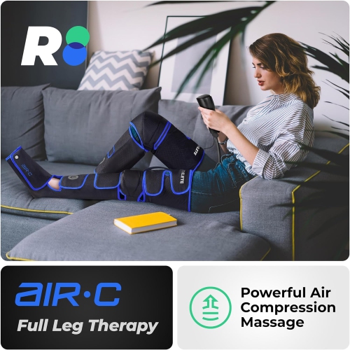Reathlete Leg Massager, Air Compression for Circulation Calf Feet Thigh Massage, Muscle Pain Relief, Sequential Boots Device with Handheld Controller