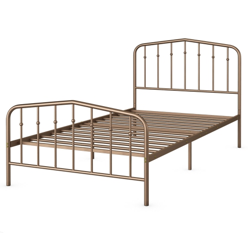Costway Twin Size Metal Bed Frame Steel, Do Metal Bed Frames Need Slats