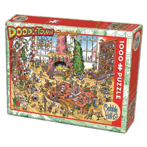 COBBLE HILL  Doodletown: Elves At Work - 1000 PC Puzzle