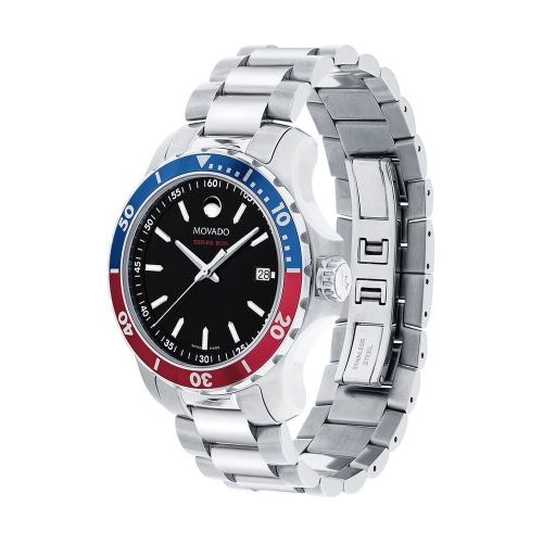 Movado Men's Series 800 Black Dial Watch - 2600152