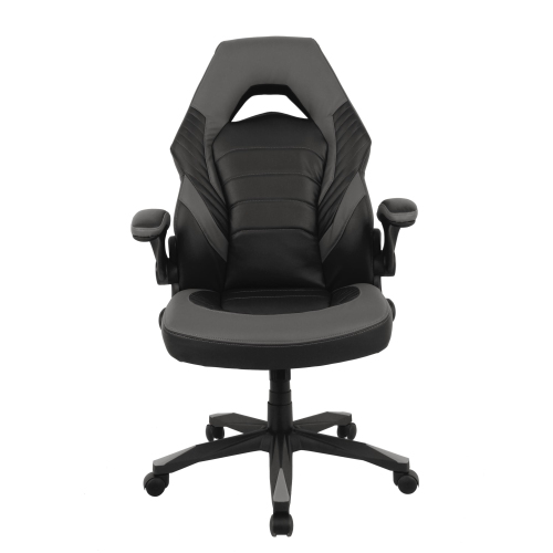High-Back Racing Gaming Task Computer Office Chair PC - Adjustable Swivel Ergonomic Task Desk Chair with Flip-Up Arms