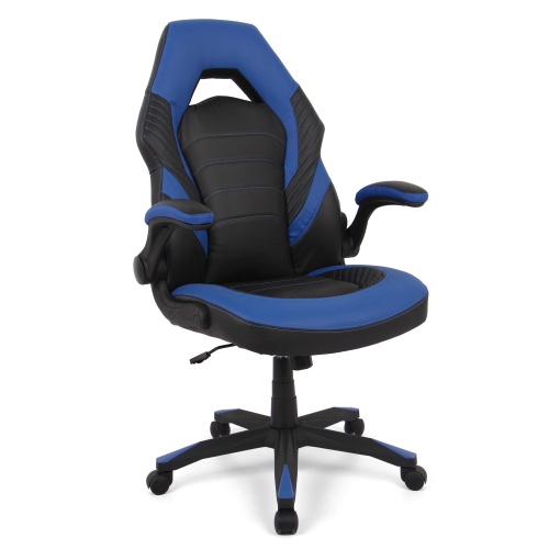 MOUSTACHE  Gaming Chair High-Back Racing Computer Office Chair PC, Manager And Executive Chairs Adjustable Swivel Ergonomic Task Chair \w Flip-Up