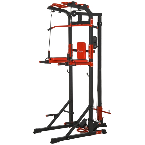 Soozier Pull Up Bar Station Power Tower for Home Gym Traning Workout Equipment