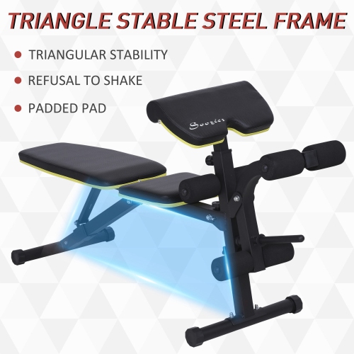 Soozier Adjustable Sit-Up Dumbbell Bench