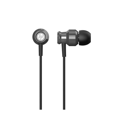 HP - In-Ear Stereo Headphones with Volume Control and Microphone, Black