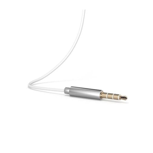 HP - In-Ear Stereo Headset with Volume Control and Microphone, Silver