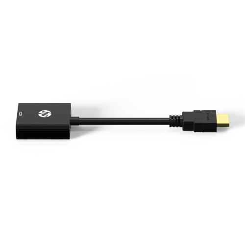 HP - HDMI Male to VGA Female Adapter, HD 1080P, Black