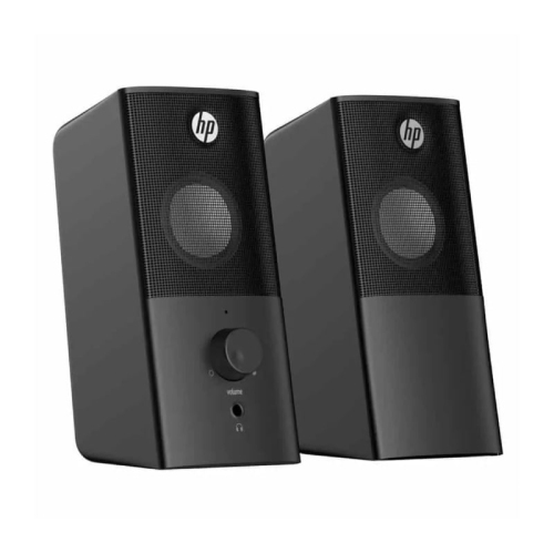 HP Stereo Computer Speakers with 3.5mm Jack and USB Power, Black