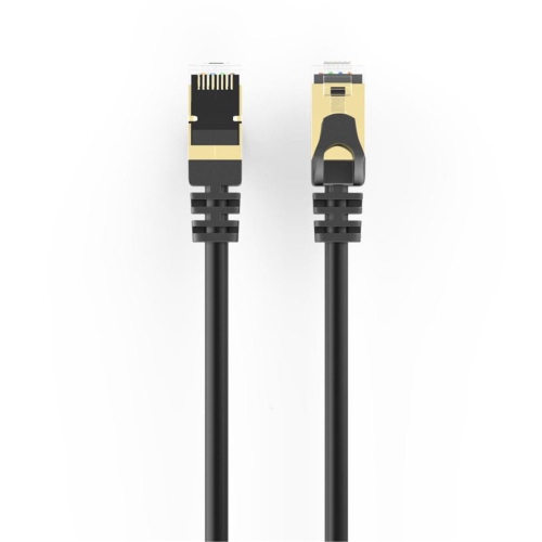 HP - Câble Réseau Ethernet Cat7 F/FTP, 600MHz, 10Gbps, RJ45, Longeur 1 Mètre, Noir