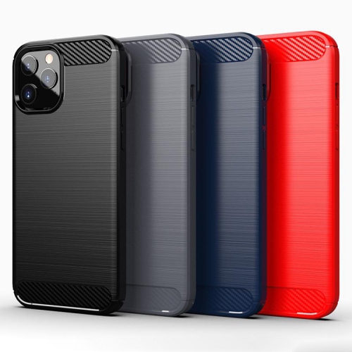 PANDACO Red Brushed Metal Case for iPhone 12 Pro Max