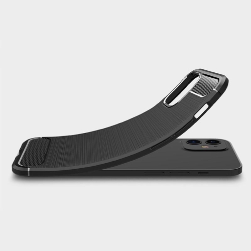 PANDACO Navy Brushed Metal Case for iPhone 12