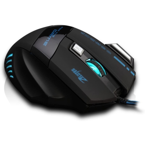 WINGOMART T6 Game Gaming Mouse Mice by ZELOTES Professional LED Optical 7200 DPI 7 Button USB Wired for gamer Adjustable DPI