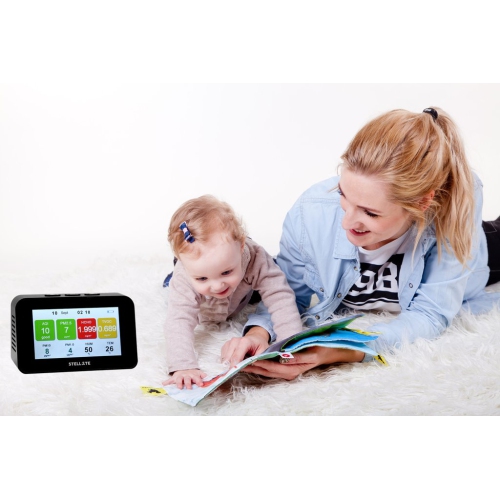 Stellate Smart Indoor Air Quality Monitor for HCHO/Formaldehyde, TVOC, PM1.0, PM2.5, AQI