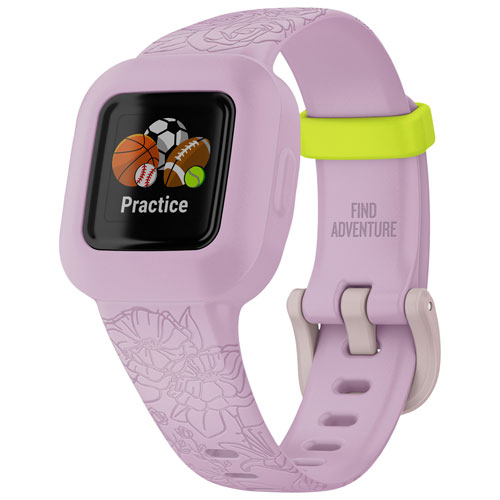 Garmin vivofit jr 3 Kids Activity Tracker - Pink Floral - Only at Best Buy