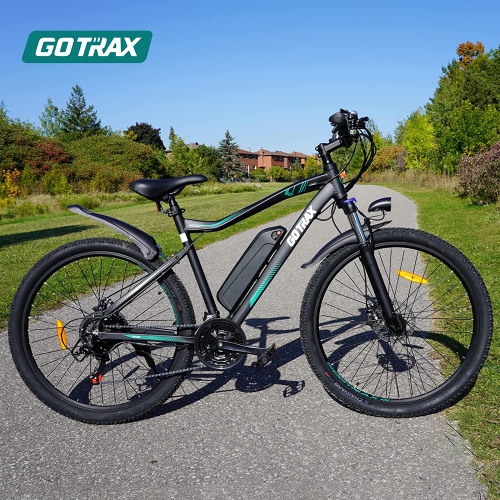 GOTRAX EBE3 27.5inch Electric Bike with 48V 10Ah Removable Lithium-Ion Battery, 500W Powerful Motor, Shimano Professional 7 Speed Gears, Alloy Frame