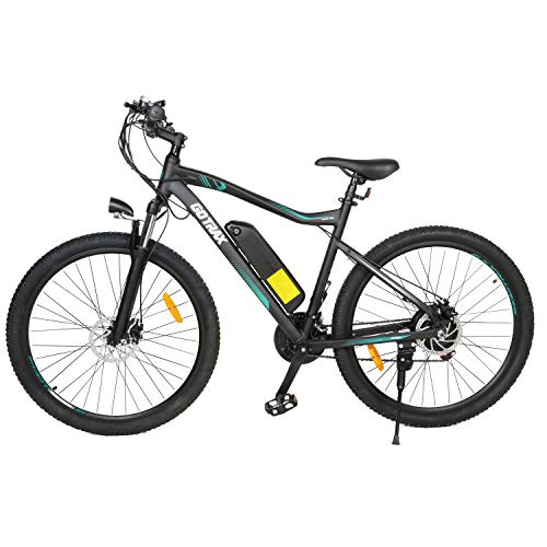 GOTRAX 27.5inch Electric Bike with 48V 10Ah Removable Lithium-Ion Battery, 500W Powerful Motor, Shimano Professional 21 Speed Gears,Dual Disc Brakes,
