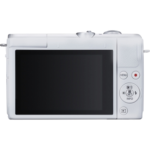 Canon EOS M200 Mirrorless Digital Camera with 15-45mm lens White Open Box International Version with Seller Warranty
