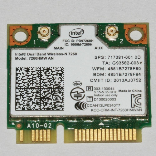 Acer Intel Wireless Wifi WLAN + BT 4.0 Card 7260HMW - High-Performance Internal Network Adapter