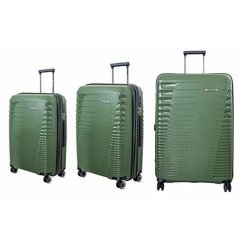 army green luggage