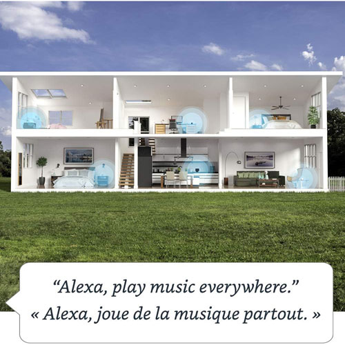 Concentrateur de maison intelligente Amazon Echo avec Alexa - Bleu crépuscule