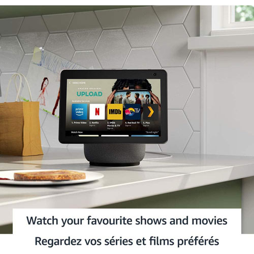 Echo Show 10 d'Amazon avec Alexa - Blanc glacier