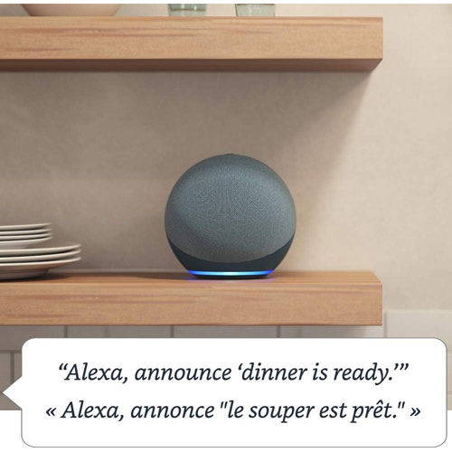Concentrateur de maison intelligente Amazon Echo avec Alexa - Anthracite
