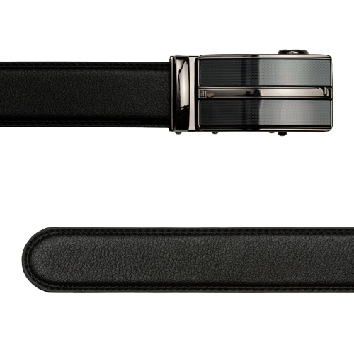 CHAMPS Leather Automatic and Adjustable Belt, Black