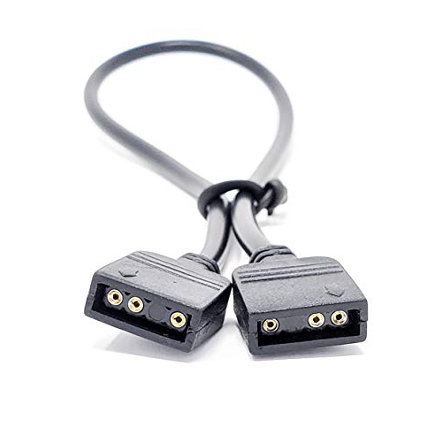 MICRO CONNECTORS 3-Pin Addressable RGB Extension Cable - 50cm with Male Pins