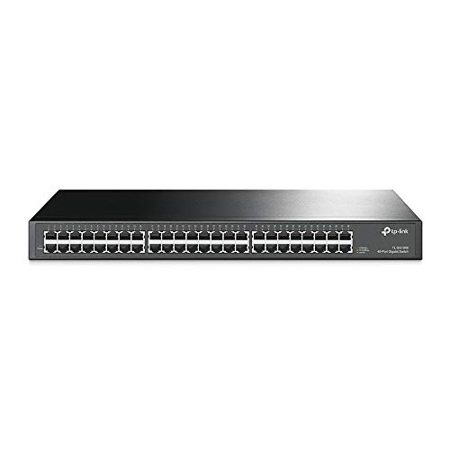 TP-Link TL-SG1048 48-Port 10/100/1000Mbps Gigabit 19-inch Rackmount Switch, 96Gbps Switching Capacity