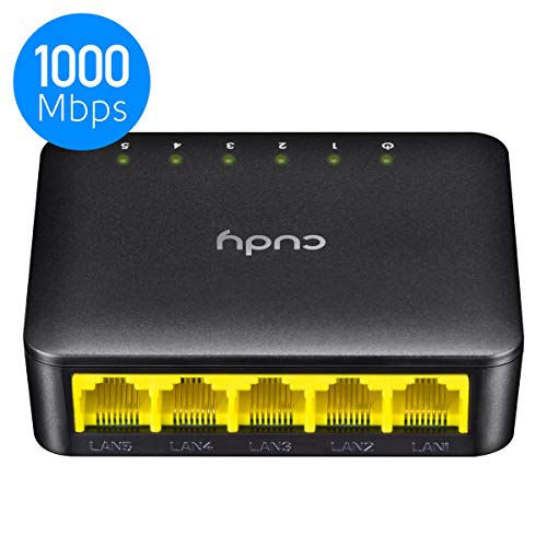 Cudy GS105D 5-Port Gigabit Ethernet Unmanaged Switch - Desktop, Fanless, Plug and Play