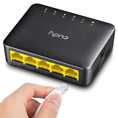 Cudy GS105D 5-Port Gigabit Ethernet Unmanaged Switch - Desktop, Fanless, Plug and Play