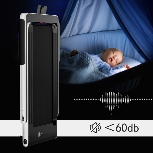 SuperFit 2.25HP 2 in 1 Folding Treadmill W/ APP Control Speaker Remote Control