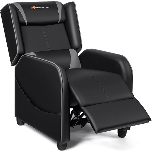Goplus Massage Gaming Recliner Chair Single Living Room Sofa Home Theater Seat