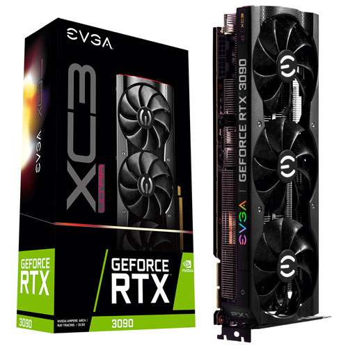 EVGA NVIDIA GeForce RTX 3090 XC3 Ultra Gaming 24GB GDDR6X Video Card
