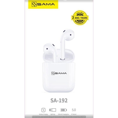 SAMA Wireless Earbuds 5.0 with wireless Charging case/popup function/auto Connect + FREE Silicon Case