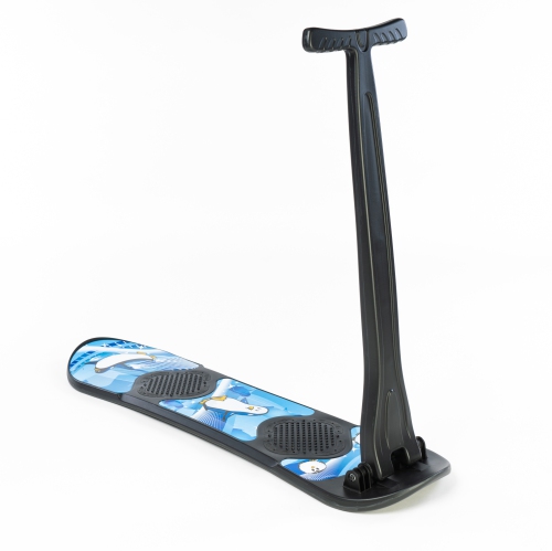 PRISP Foldable Snow Scooter for Kids with Grip Handle; Snowboard Type Board with Handlebar