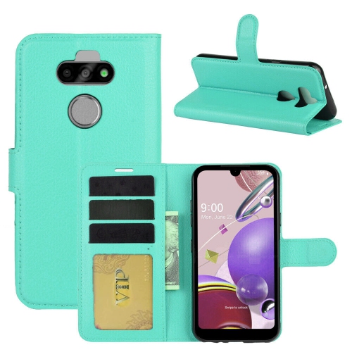 [CS] LG K31 / K30 2020 Case, Magnetic Leather Folio Wallet Flip Case Cover with Card Slot, Teal