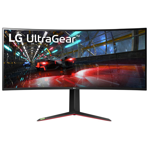 LG UltraGear 37.5" 1440p WQHD 144Hz 1ms GTG Curved IPS LED G-Sync FreeSync Gaming Monitor