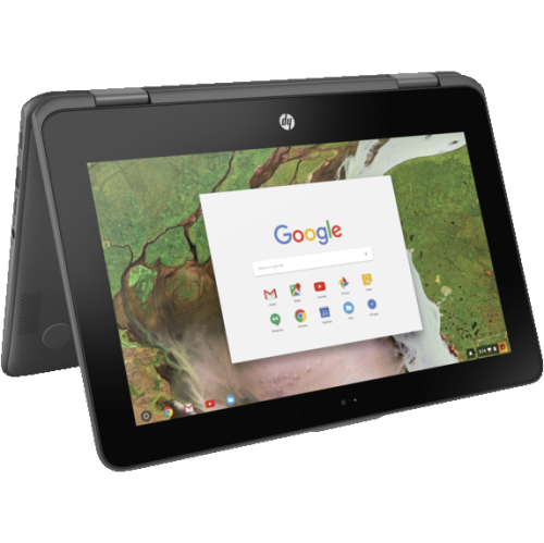 HP Chromebook x360 11.6" Touchscreen Convertible - Intel Celeron N3350 - 4GB LPDDR4 - 16GB eMMC - ChromeOS - Gray by HP - Refurbished condition - Image 2
