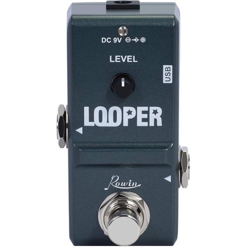 Rowin Tiny Looper Effects Pedals for Guitar 10 Minutes of Looping Unlimited Overdubs